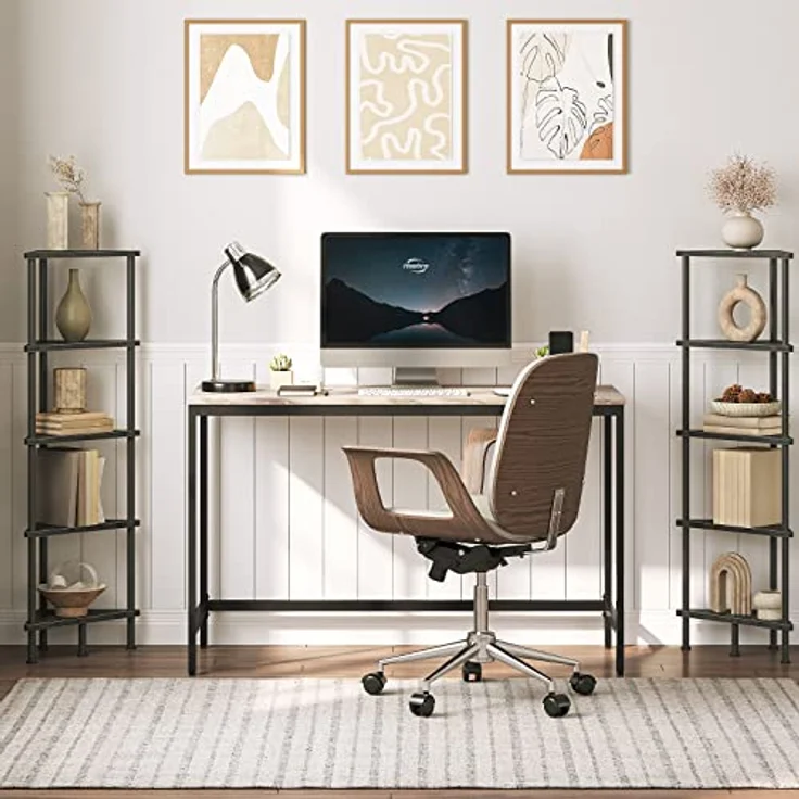 HOOBRO Eckregal mit 5 Ebenen, industrielles Eckregal Stehend, Bücherregal, Standregal, Eck-Bücherregal zur Präsentation von Pflanzenblumen, Aufbewahrungsregal für kleine Räume, Schwarz EBK33CJ01 – Bild 8