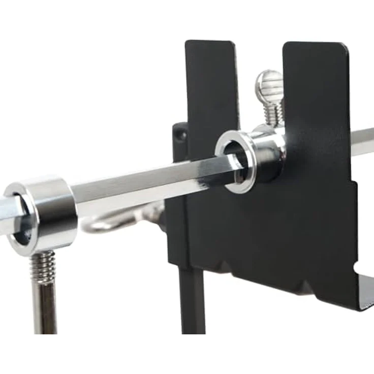 BBQ-Toro Lagerfeuer-Grillspieß Grillspieß Set 93,5 cm, 2 Fleischnadeln, Grillspieß mit Motor, Hähnche, Batterien nicht im Lieferumfang enthalten – Bild 7