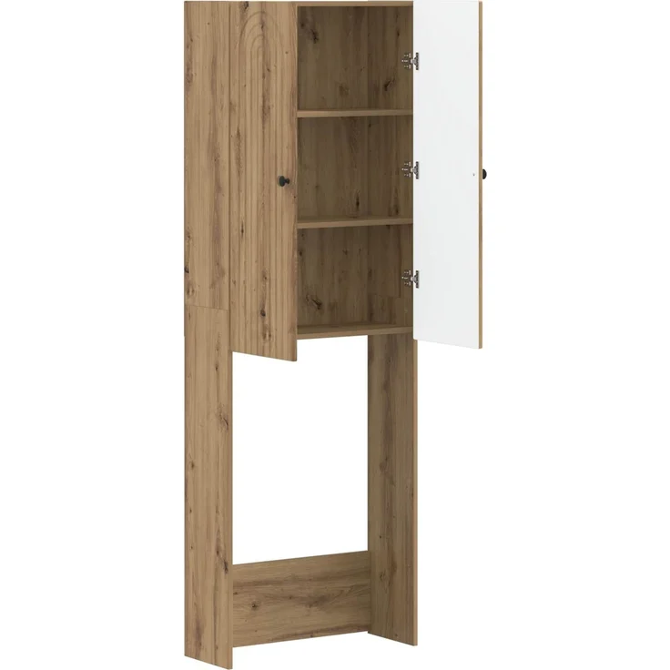 vidaXL Toilettenschrank ALKMAAR Artisan-Eiche 66 x 25,5 x 190 cm 896264 – Bild 2