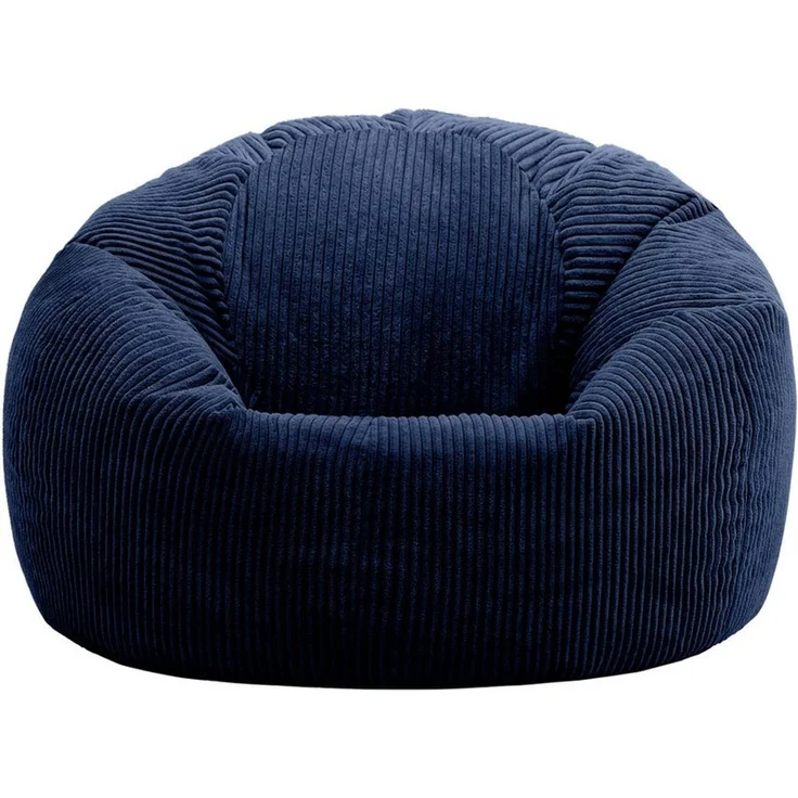 Icon Kingston Sitzsack Cord, Dunkelblau, 2er Pack, Sitzsack Erwachsene mit Füllung, Bean Bag, Cord Sessel, Lounge Sessel, Lounge Stuhl, Schlafzimmer, Wohnzimmer, Wohnzimmer Möbel – Bild 4