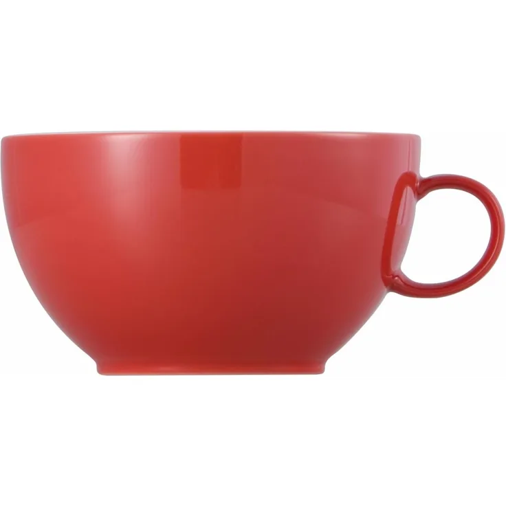 Cappuccino-Obertasse Sunny Day New Red Thomas Porzellan Cappuccinotasse - Mikrowelle geeignet, Spülmaschinenfest