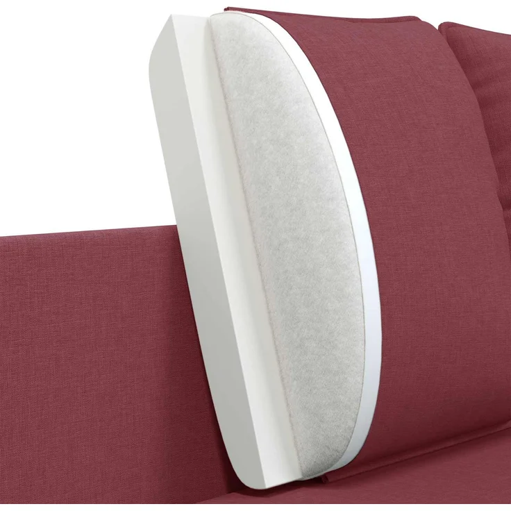 vidaXL 3-Sitzer-Sofa Weinrot 222 x 81 x 89 cm Stoff 42048632 – Bild 8