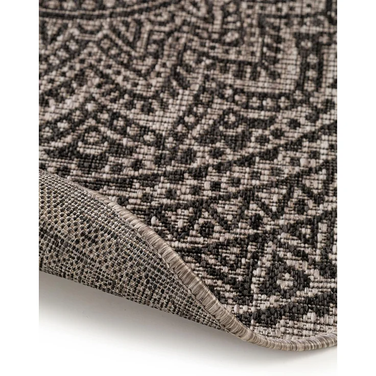 benuta Outdoorteppich Cleo, rund, Höhe: 5 mm, Teppich Wohnzimmer, Schlafzimmer, Esszimmer, Flur, Kunstfaser, Cozy – Bild 2