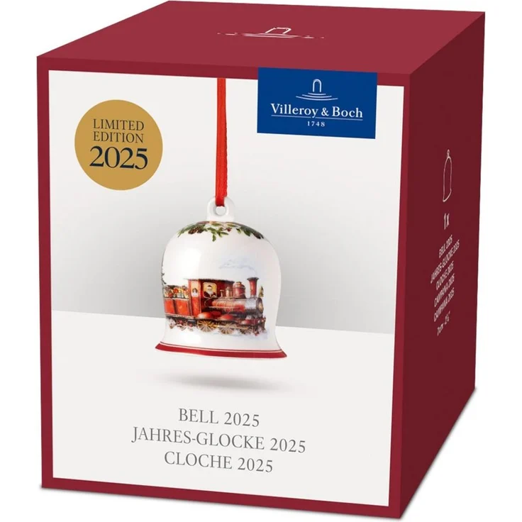 Villeroy & Boch Weihnachtsbaumkugel Annual Christmas Edition Jahres-Glocke 2025 – Bild 2