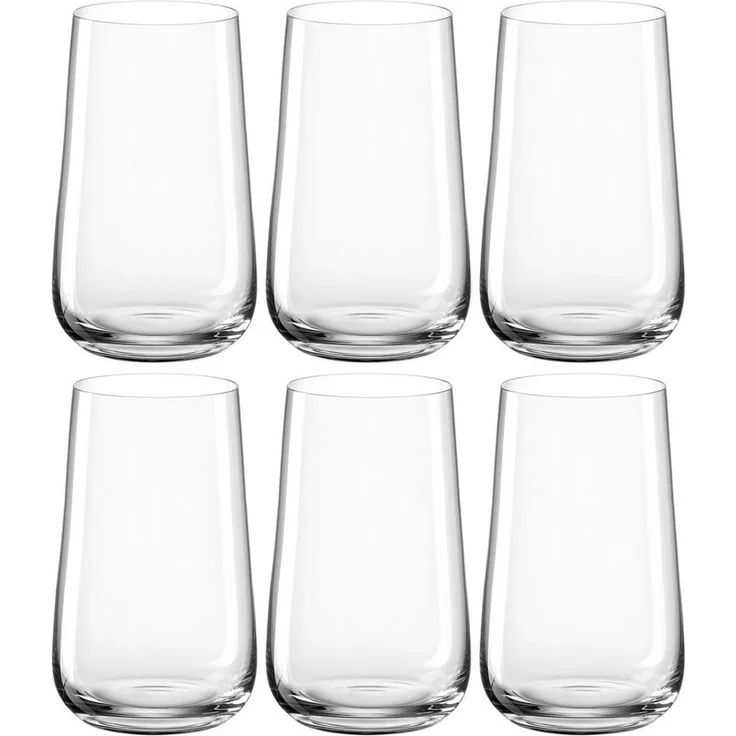 LEONARDO Longdrinkglas BRUNELLI, Glas, Kristallglas, 530 ml, 6-teilig