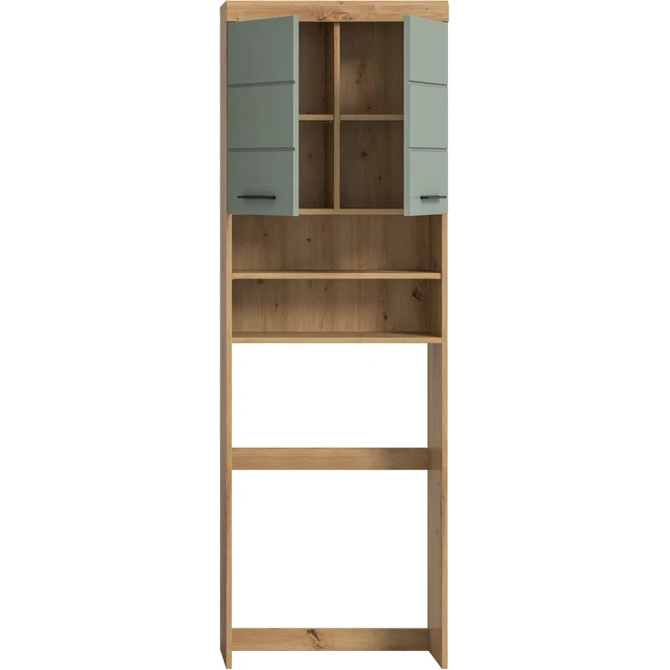 Xonox Scout Waschmaschienenüberbau (B/H/T: 63x191x24 cm) in Salbei und Artisan Eiche Nachbildung – Bild 3