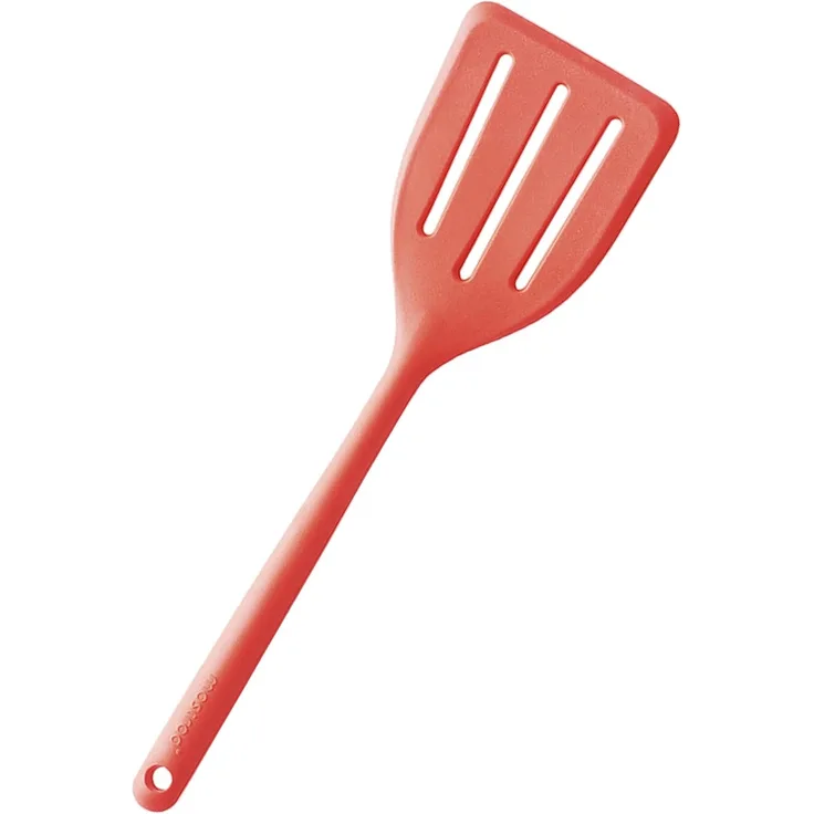 Mastrad Silikon-Pfannenwender, Bratgutwender, Heber, Küchenhelfer, Rot, F10815