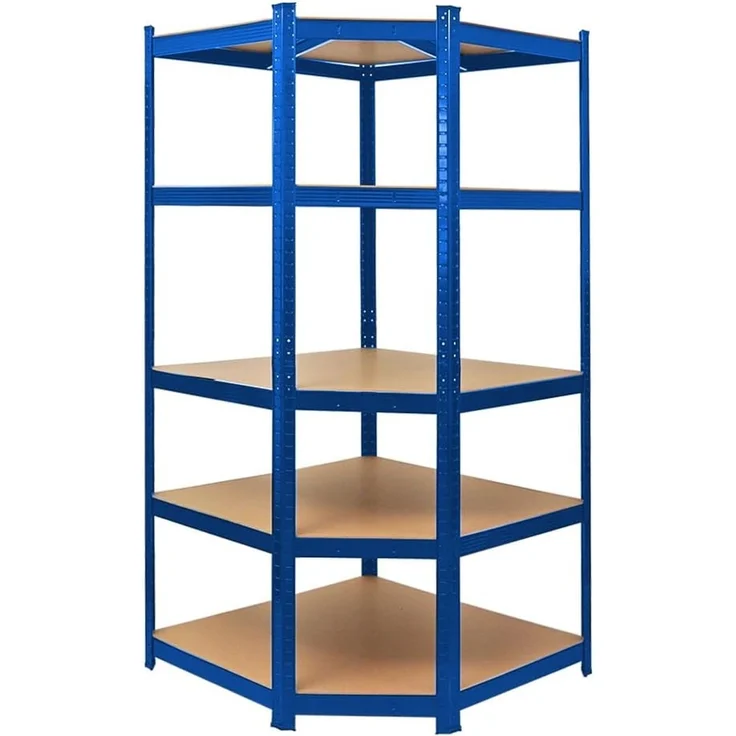 PROREGAL Mega Deal Eckregal Ragnar 1x: 180 x 90 x 60 cm | Taurus 2X: 180 x 120 x 60 cm Blau Fachlast 175kg, Kellerregal, Steckregal, Garagenregal, Lagerregal – Bild 6