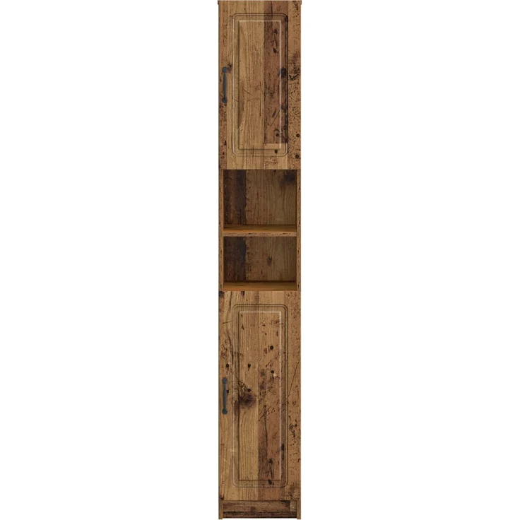 vidaXL Badezimmerschrank mit offenem Regal UTRECHT Altholz 897703 – Bild 3