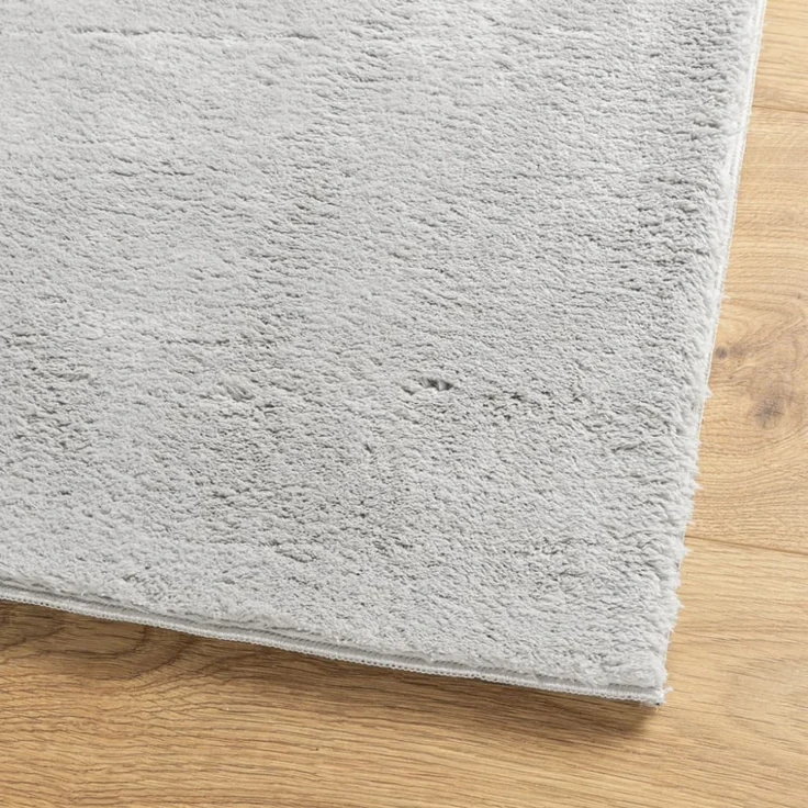 vidaXL Teppich HUARTE Kurzflor Weich und Waschbar Grau 60x110 cm 375070 – Bild 10