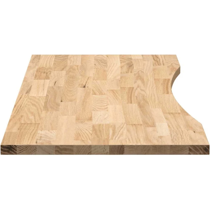 vidaXL Schreibtischplatte Unbehandelt 120x50x2,5 cm Massivholz Eiche 4009009 – Bild 6