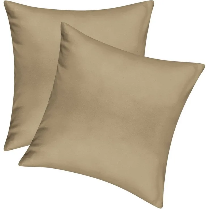 Pataya Kissenbezug 100% Baumwolle, weiche Kopfkissenbezug, Kissenhülle, Kissenbezüge, (2 Stück), Weich und Atmungsaktiv, Jersey, 140 g/m²
