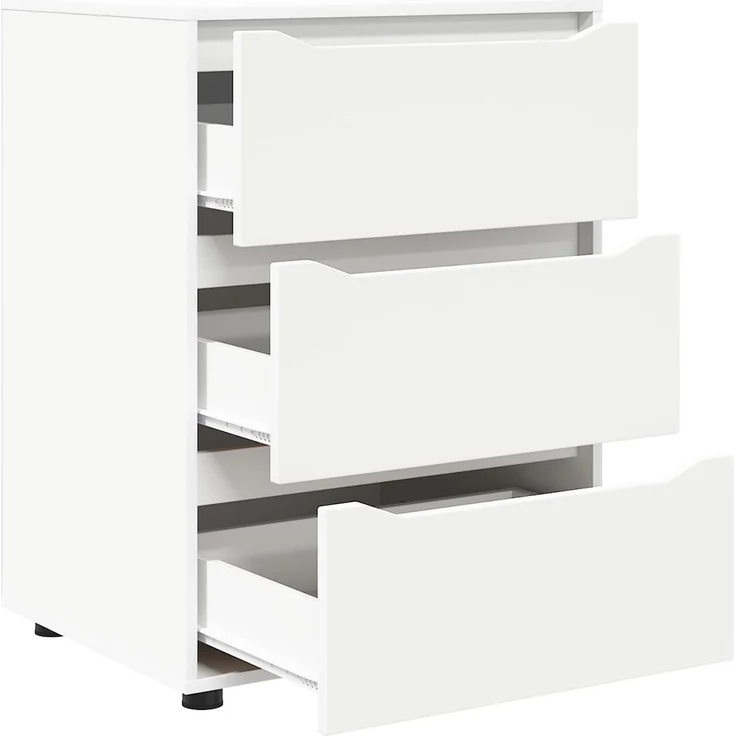 vidaXL Aufbewahrungsschrank 60 x 48 x 81 cm Holzwerkstoff Weiß 888857 – Bild 7