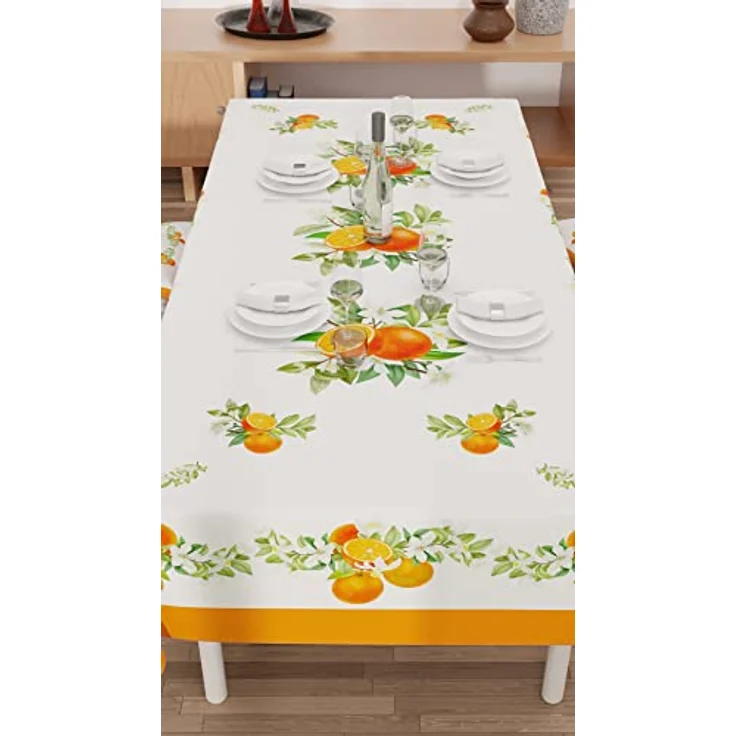 PETTI Artigiani Italiani - Tischdecke, schmutzabweisend, rechteckig, für Küche, Muster, gemischte Früchte, 01 x 12 Sitzer (140 x 240 cm), 100% Made in Italy – Bild 6