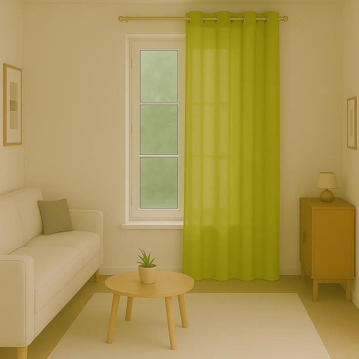 Bestlivings Blickdichte, Gardine mit Ösen, in vielen Größen und Farben Grün 140x245 cm – Bild 3