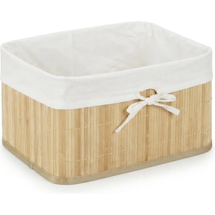 Relaxdays Aufbewahrungskörbe 4er Set Bambus – Bild 8