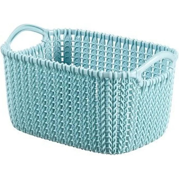 Curver 3253923975017 Aufbewahrungskorb Blau Rechteckig Strickwaren Einfarbig Drinnen