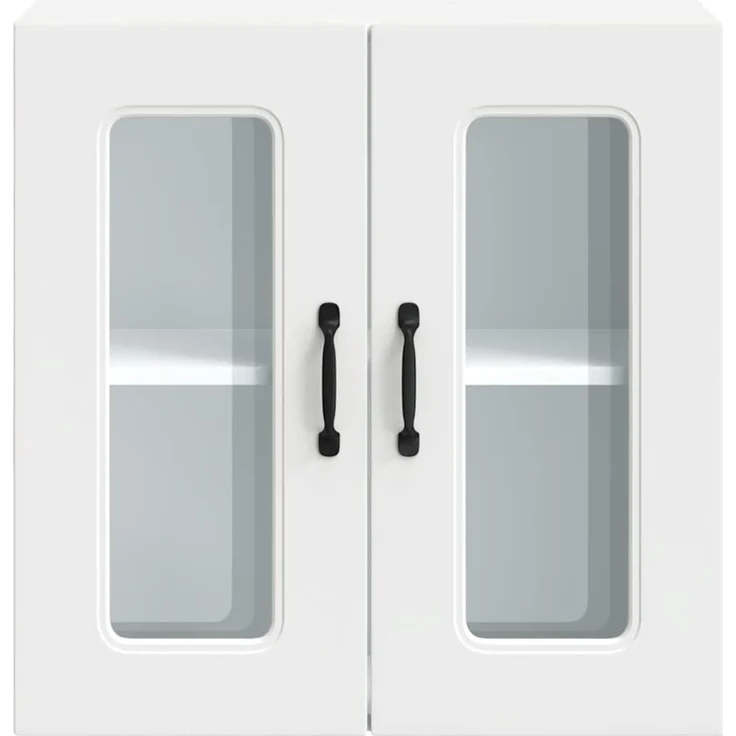 vidaXL Küchen-Hängeschrank mit Glastür Kalmar Weiß Holzwerkstoff 853667 – Bild 6
