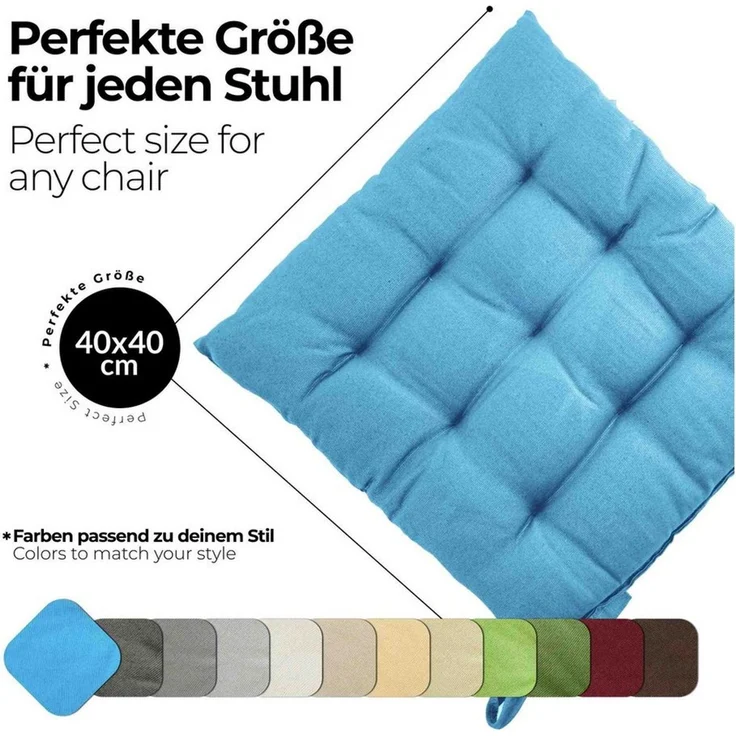 etérea Himmlische Qualität Sitzkissen etérea Sitzkissen Stuhlkissen Basic Auflage und – Bild 3