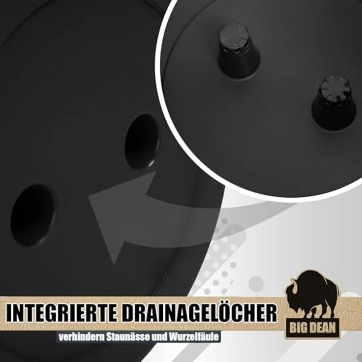 BigDean Pflanzkübel Tomatentopf mit Rankhilfe XL (Set, 2 St, Tomatentopf + Rankhilfe), Integrierter Wasserspeicher, Modulares Rankgitter, Wiederverwendbar – Bild 5