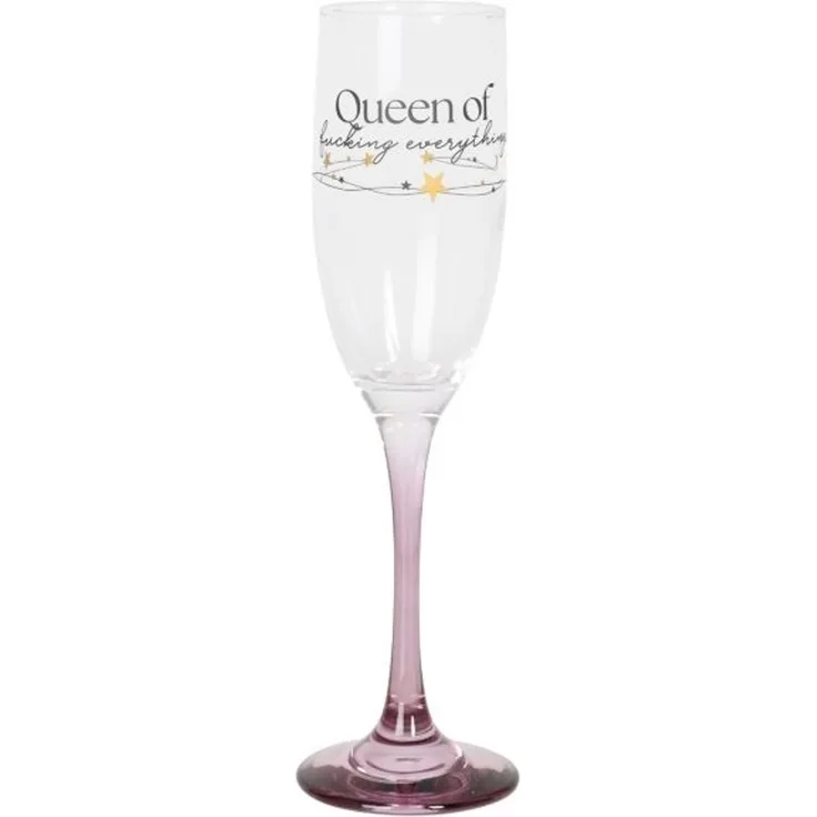 Champagnerglas „Queen of everything“