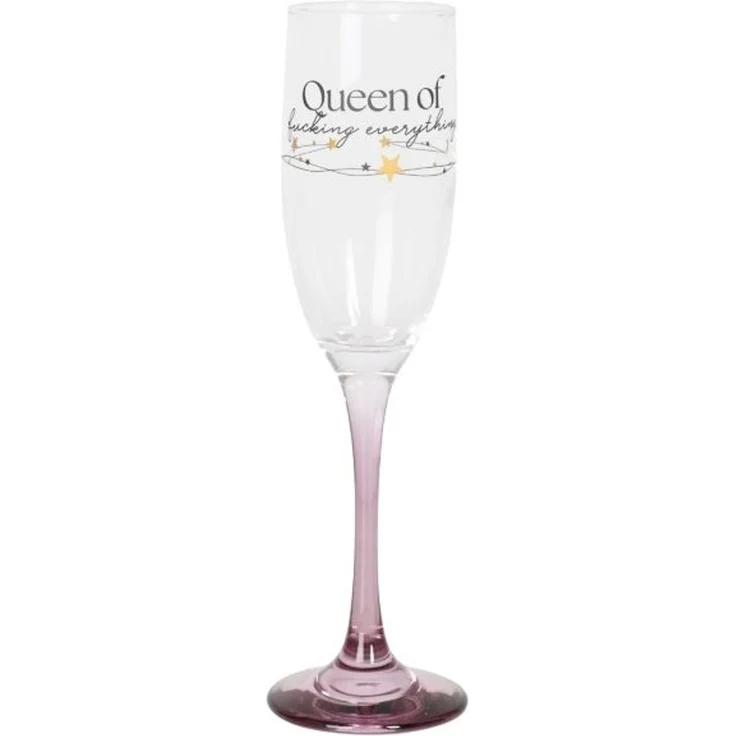 Champagnerglas „Queen of everything“