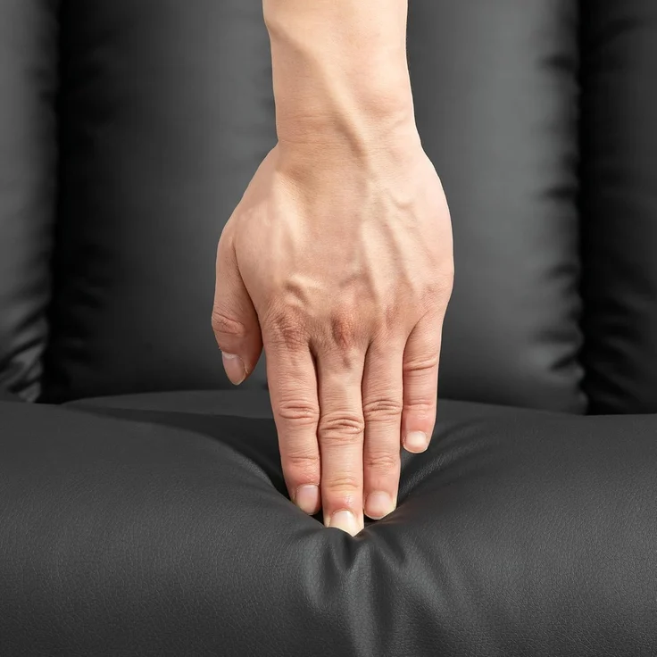 HOMCOM Relaxsessel Elektrischer Aufstehsessel (Fernsehsessel, Sessel mit Aufstehhilfe, Liegefunktion, 1-St, Kunstleder), 80 x 94 x 104 cm, Schwarz – Bild 8