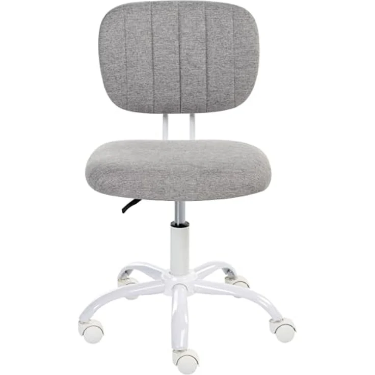 Schreibtischstuhl BUBBLY Stoff Hellgrau – Bild 5