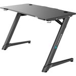 ThunderX3 ED3 Gerade Rechteckige Form Partikelbord Stahl Kunststoff Schwarz