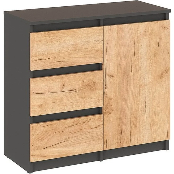 KOMTO Kommode Kommode mit 2/3 Schubladen und Türen – Sideboard PIKO – Bild 2