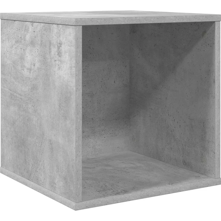 vidaXL Vinyl Album Box Betongrau 37 x 36,5 x 38 cm Holzwerkstoff 8012848 – Bild 2