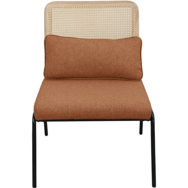 SVITA Loungesessel SVEA, Loungestuhl,Holzdesign,Ohne Armlehne,Abnehmbares Kissen,Braun – Bild 1