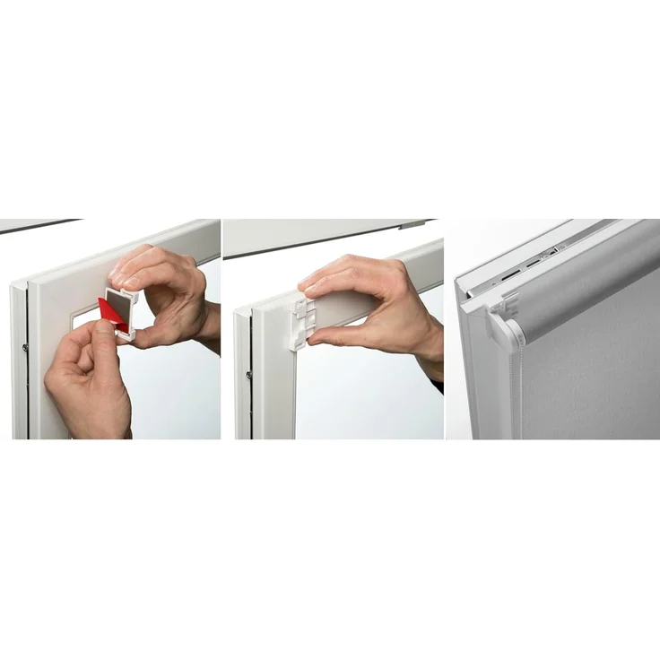 Gardinia Easyfix Rollo Uni, Hellgrau, 150x120 cm – Bild 6