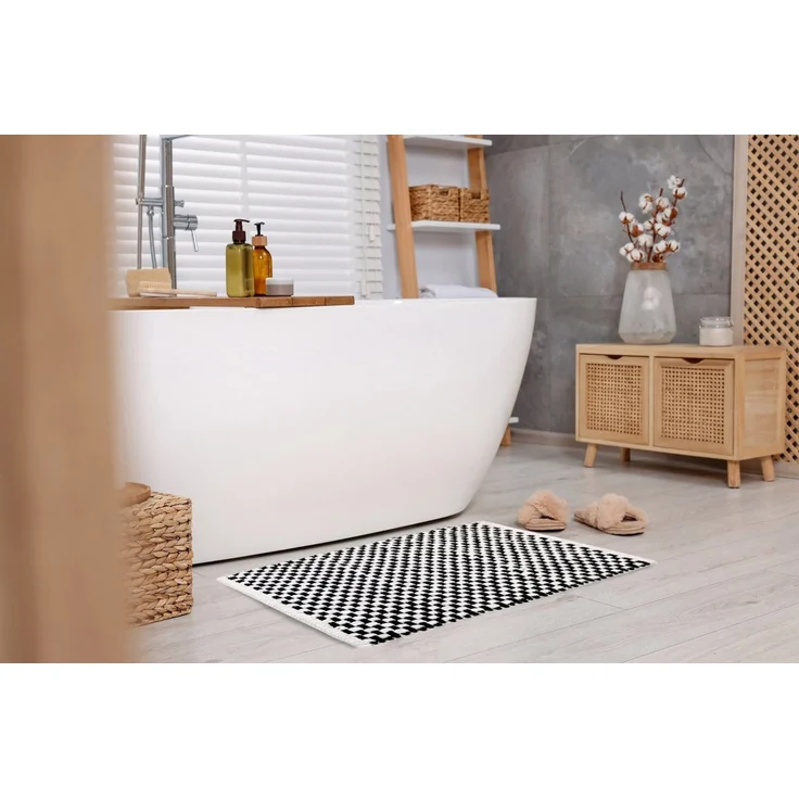 Sarcia. eu Badematte Geflochtene Badematte 50x80 cm, COOL Plüsch-Mikrofaser, HIGH Grammage – Bild 2