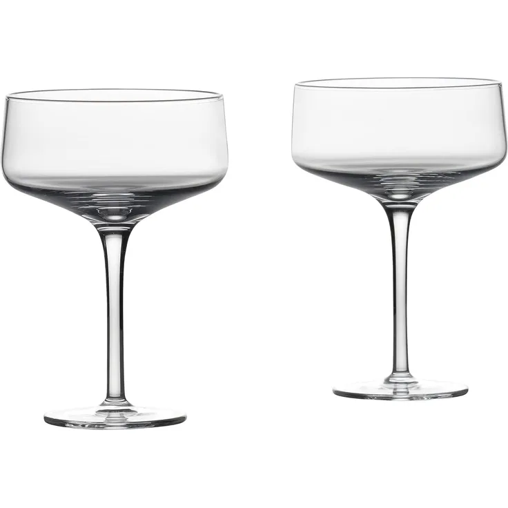 Zone Denmark Coupe / Cocktail Glas Rocks, 2er Set, Cocktailglas, Schaumweinglas, Glas, Kristallglas, H 13. 5 cm, 10600