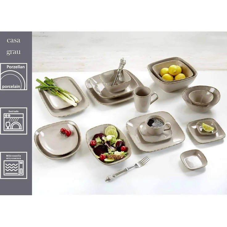 Ritzenhoff & Breker Casa Suppenteller 23,5 x 16 cm 4er Set beige – Bild 2