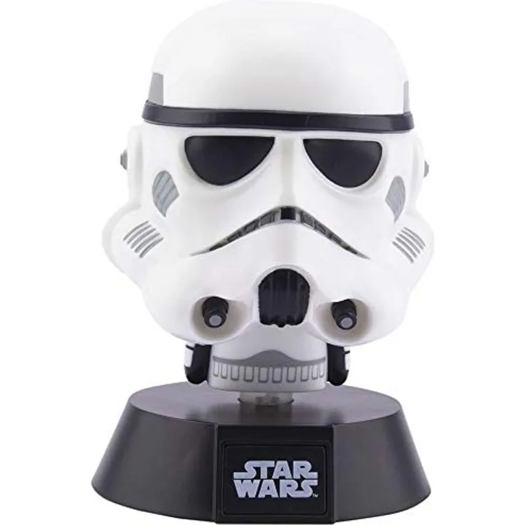 Paladone Star Wars Stormtrooper 3D Icon Light BDP | Offiziell lizenziertes Sammlerstück | Geschenk für Disney-Fans | helles Nachtlicht 10 cm hoch | angetrieben durch 2 x AAA-Batterien, weiß