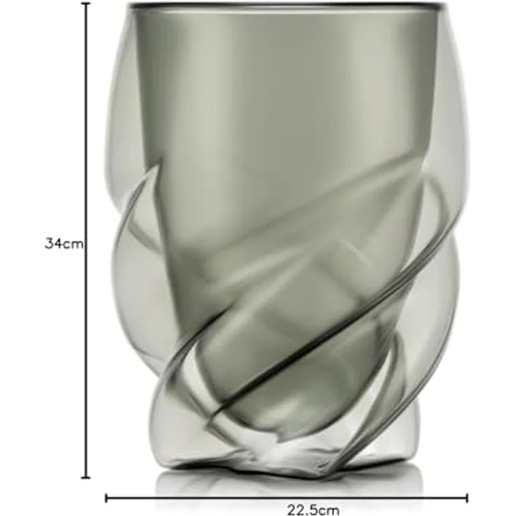 Bodum 2 Stück Glas doppelwandig 0.27 Pavina Paris transparent grey – Bild 8
