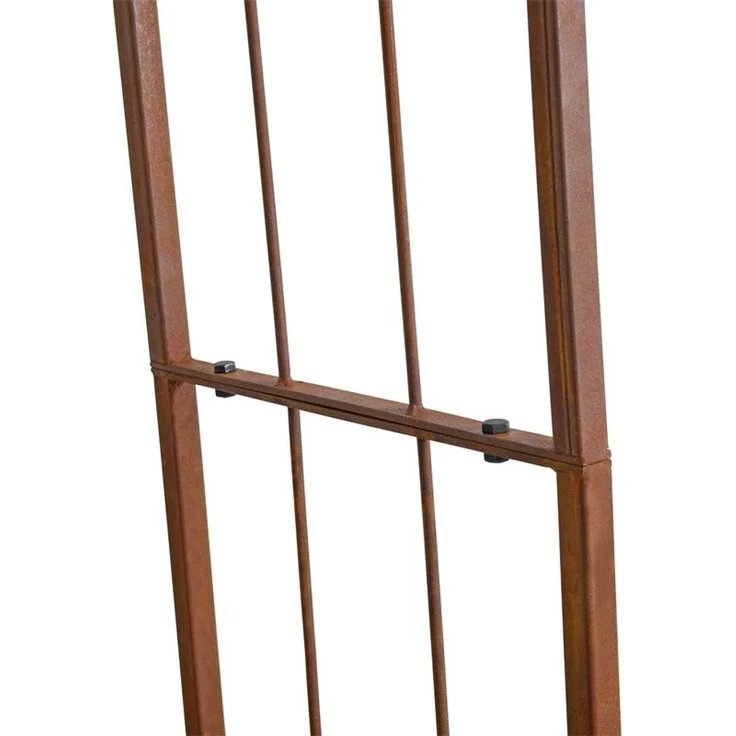 Rosenspalier Rosenbogen Torbogen 120 cm Rankhilfe Rost Metall Kletterhilfe Bogen – Bild 5