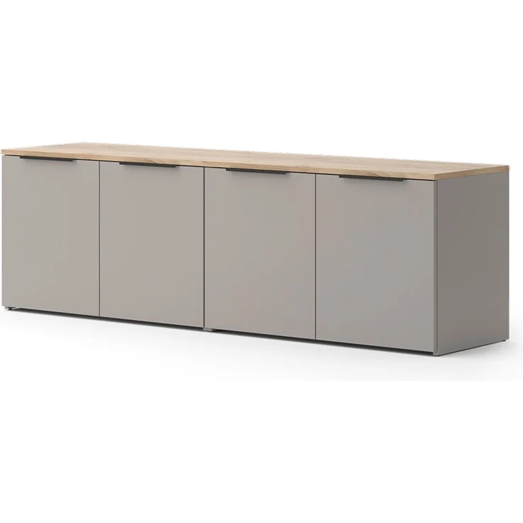 Wohnwand Wido Greige 2 Teile Vicco – Bild 1