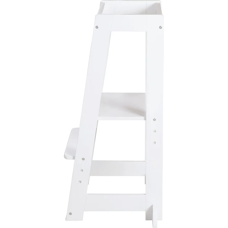 roba Lernturm 'Monti Step' nach Montessori - Sicherer Tritthocker für Kinder - Ideal als Küchenhelfer - Bis 80 kg belastbar - FSC®-zertifiziertem Holz - Weiß – Bild 4