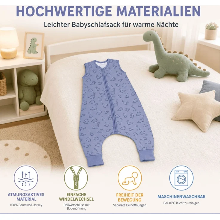 Fillikid Sommerschlafsack mit Beinen Exklusiv – Bild 7