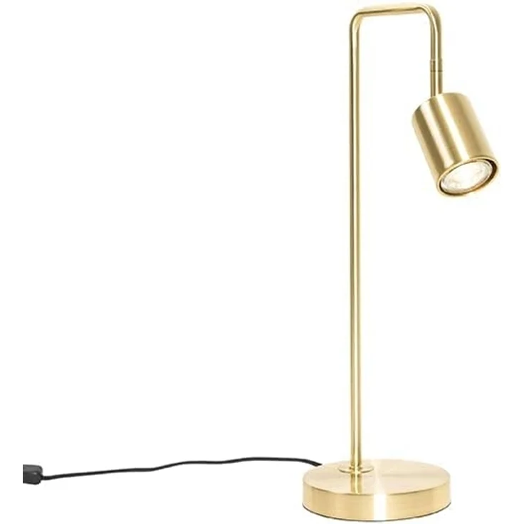 Qazqa Tischleuchte Java, ohne Leuchtmittel, GU10, Gold/Messing, Modern, Stahl, 1-flammig – Bild 7