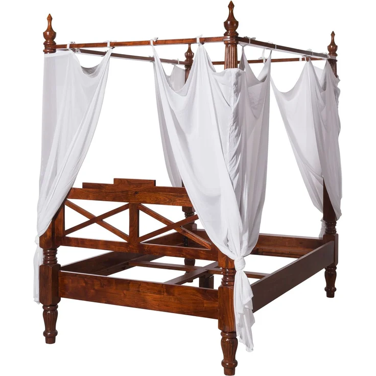 Himmelbett Akazie 140x200x224 nougat lackiert OXFORD #244 – Bild 8
