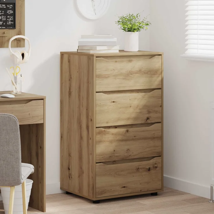 vidaXL Stauraumschränke 60 x 48 x 105 cm Holzwerkstoff Artisan-Eiche 3406244 – Bild 5