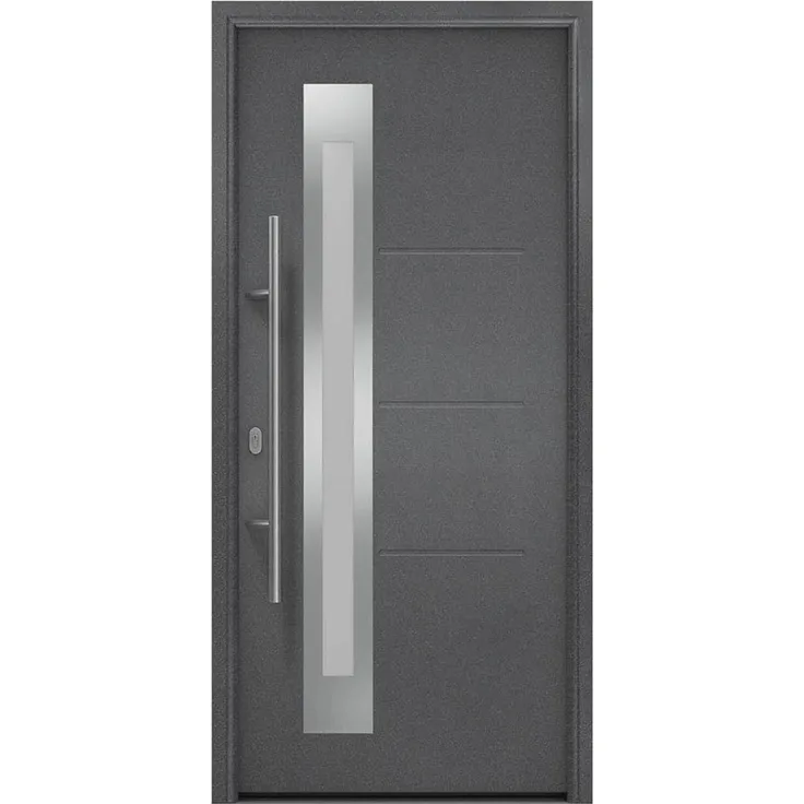 Hörmann Ecostar Haustür "ISOPRO IP 780S", anthrazit metallic (CH 703), 110 x 210 cm (B x H),DIN Links
