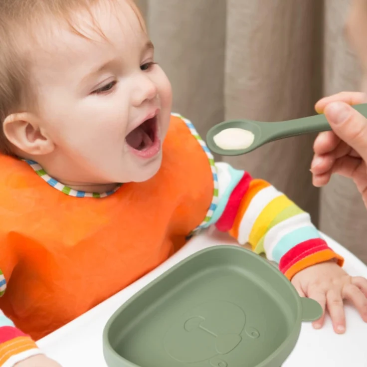 ABC Babygeschirr-Set, 4-teiliges Babygeschirr-Set, Baby-Essgeschirr-Set, Baby-Saugnapfschale, Babygeschirr, BPA-frei, spülmaschinen- und mikrowellengeeignet – Bild 4