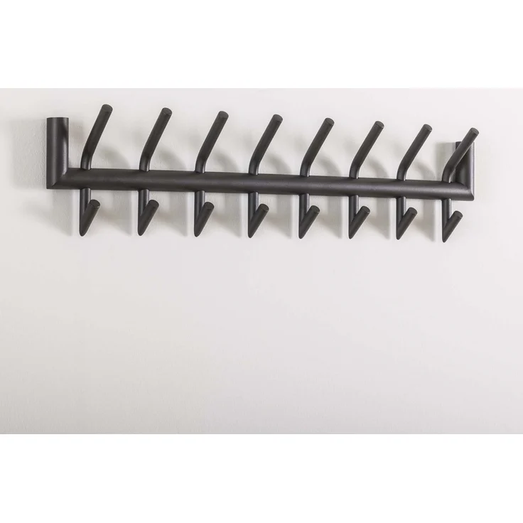 Garderobe Rundgravo aus Metall, Industrial Design, dunkelgrau, 8 Haken, robust und nachhaltig – Bild 4