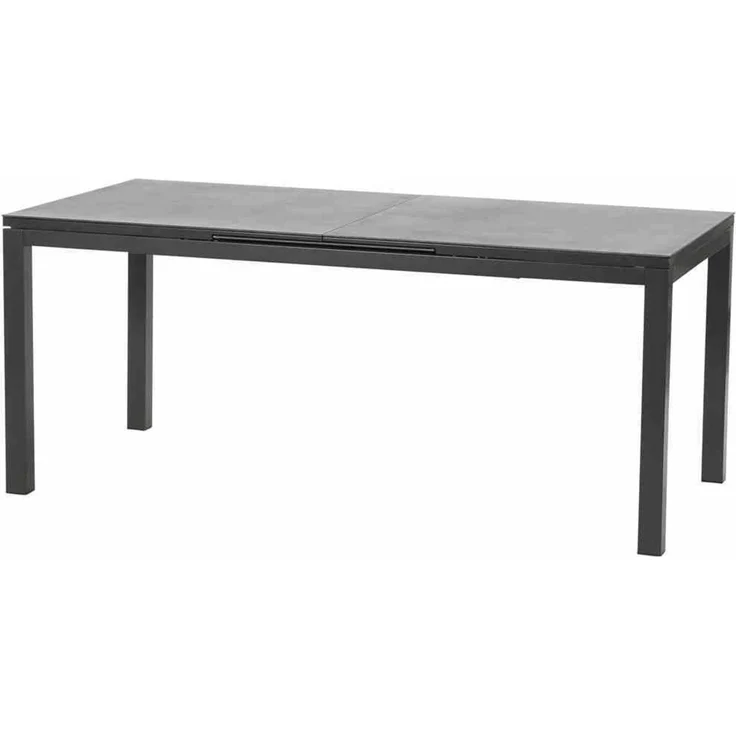 Miros Ausziehtisch 180/240x90x76 cm Gestell Aluminium anthrazit, Tischplatte Spraystone anthrazit – Bild 1