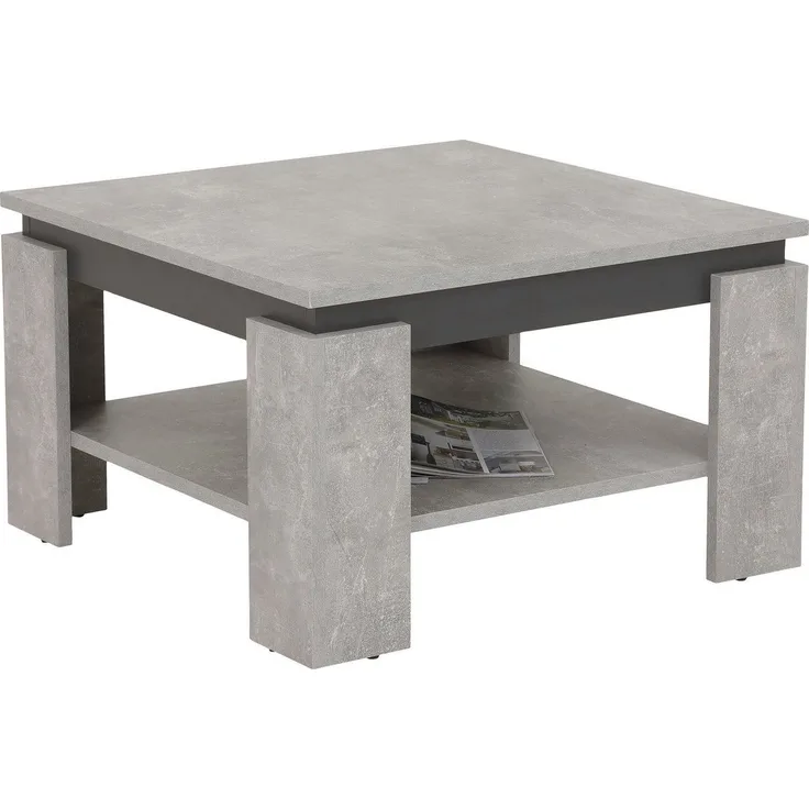 Couchtisch Tim II - Betonoptik / Anthrazit
